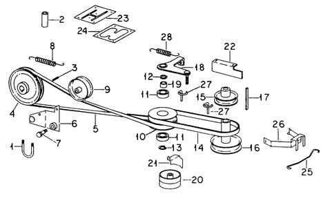 Part Location Diagram of 754-3019 Cub Cadet Belt, Final Drive